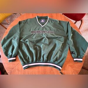 Vintage Michigan State Starter Pullover Windbreaker